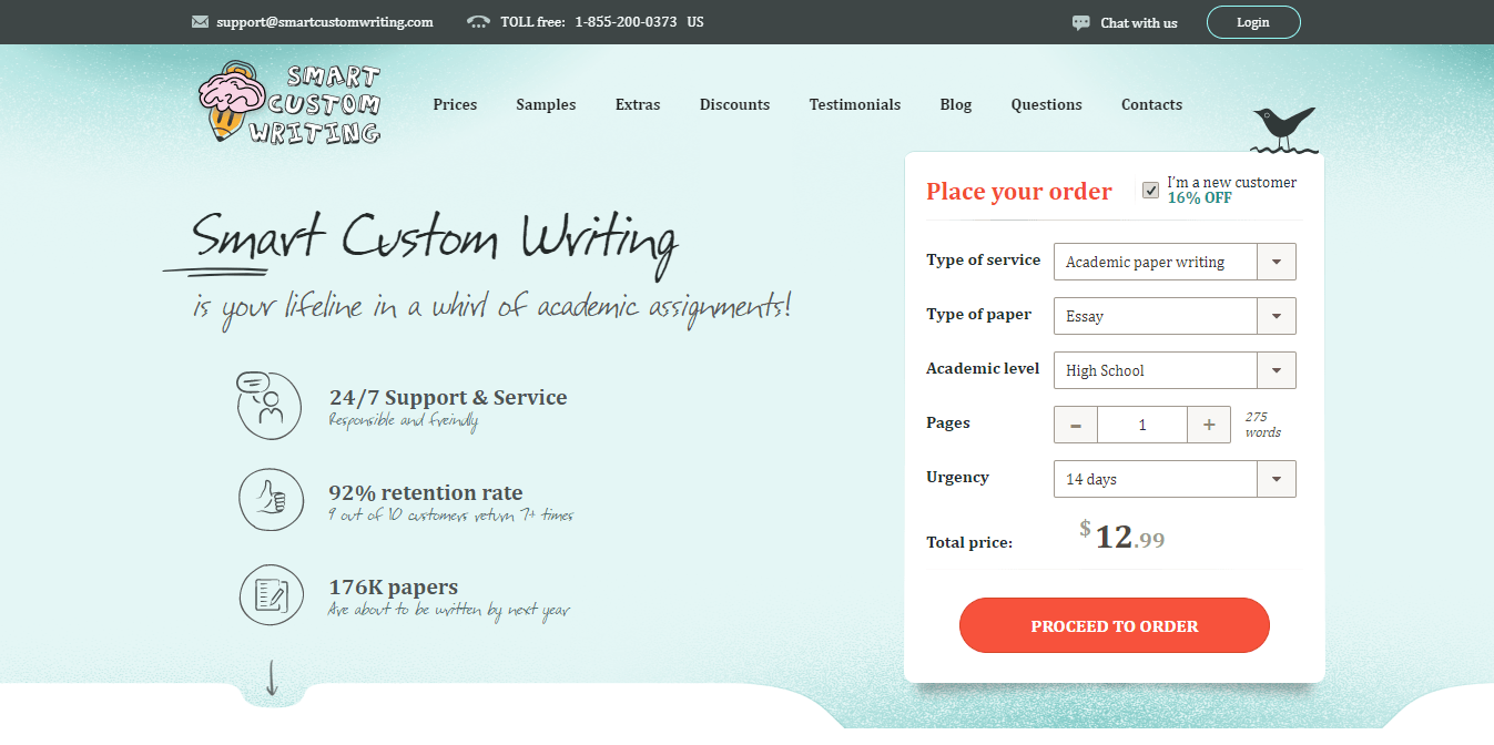 SmartCustomWriting.com Review Logo