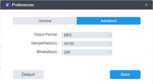 Customize Preferences Settings in Advanced